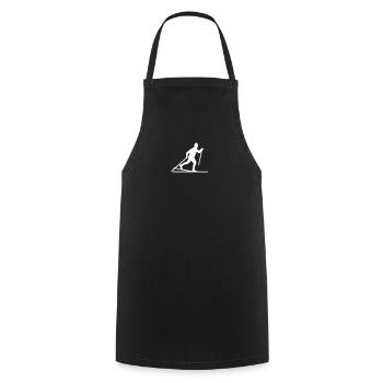 Ski de fond - Tablier de cuisine - noir - Devant - AI Model Male 185 dark (185cm)
