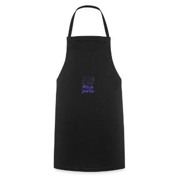 Self Esteem If I'm Too Much Then Go Find Less - Cooking Apron - black - Front - AI Model Male 185 dark (185cm)