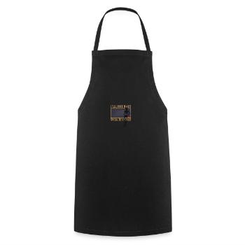 I'll Just Wait Until It's Quiet Teacher - Cooking Apron - black - Front - AI Model Male 185 dark (185cm)