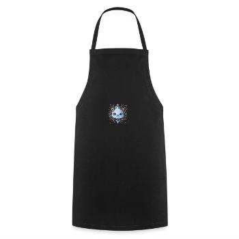 Schneeflocke für Kinder - Kochschürze - Schwarz - Vorne - AI Model Male 185 dark (185cm)