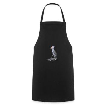 Shoebill Skateboard Bird Funny Animal - Cooking Apron - black - Front - AI Model Male 185 dark (185cm)