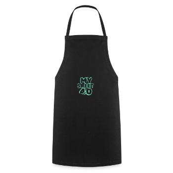 40 - Tablier de cuisine - noir - Devant - AI Model Male 185 dark (185cm)