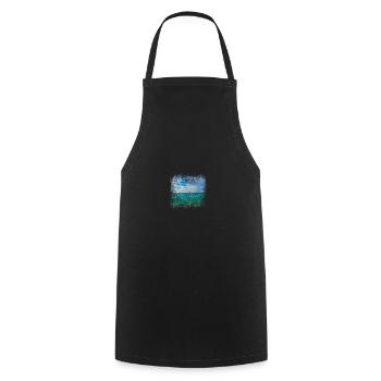 Malediven Inseln Meer - Kochschürze - Schwarz - Vorne - AI Model Male 185 dark (185cm)