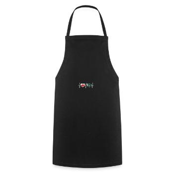England and Pakistan Pakistani Flag Flags - Cooking Apron - black - Front - AI Model Male 185 dark (185cm)