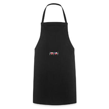 England and Chile Chilean flag flags - Cooking Apron - black - Front - AI Model Male 185 dark (185cm)