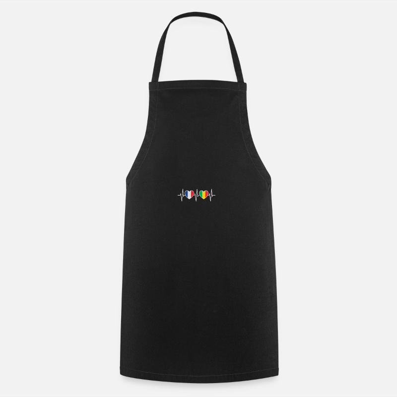 France et Mali Drapeau malien Drapeaux - Tablier de cuisine - noir