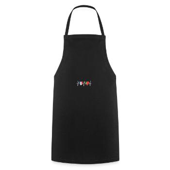France et Portugal Drapeau portugais - Tablier de cuisine - noir - Devant - AI Model Male 185 dark (185cm)