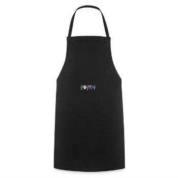Italy and Australia Australian flag flags - Cooking Apron - black - Front - AI Model Male 185 dark (185cm)