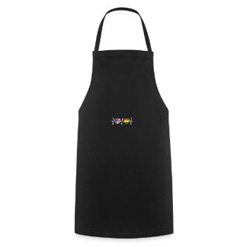 Drapeaux des États-Unis et de la Bolivie Drapeau bolivien - Tablier de cuisine - noir - Devant - AI Model Male 185 dark (185cm)