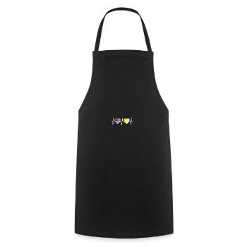 USA and Vatican City Vatican Flag Flags - Cooking Apron - black - Front - AI Model Male 185 dark (185cm)