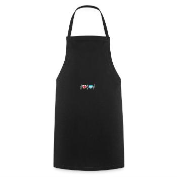 England and Honduras Honduran flag flags - Cooking Apron - black - Front - AI Model Male 185 dark (185cm)