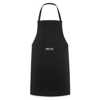 Angleterre et Guyana Drapeau guyanais Drapeaux - Tablier de cuisine - noir - Devant - AI Model Male 185 dark (185cm)
