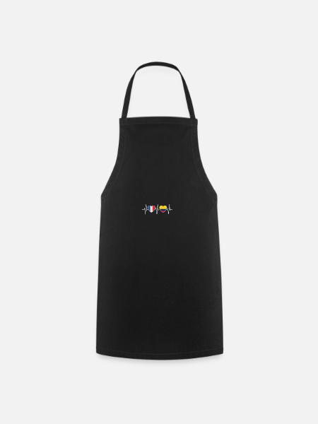 France et Colombie Drapeau colombien - Tablier de cuisine - noir