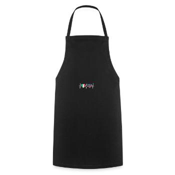Italy and Namibia Namibian flag Flags - Cooking Apron - black - Front - AI Model Male 185 dark (185cm)
