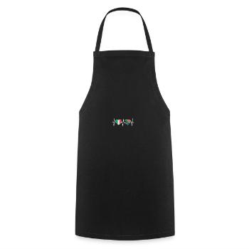 Italy and South Africa South African flags - Cooking Apron - black - Front - AI Model Male 185 dark (185cm)