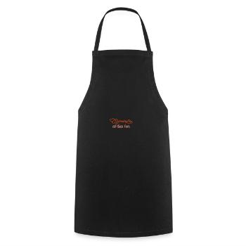 VALENTINES DAY HEART LOVE LOVE ROSE 2 - Cooking Apron - black - Front - AI Model Male 185 dark (185cm)