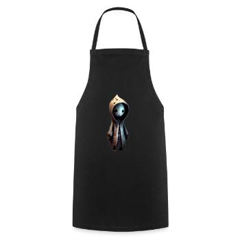 Cute monster - Cooking Apron - black - Front - AI Model Male 185 dark (185cm)