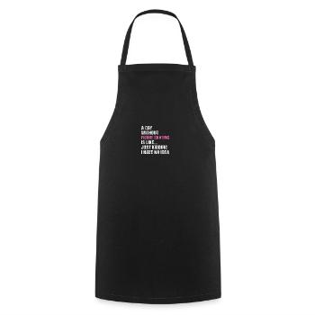 Sport Une journée sans patinage artistique - Tablier de cuisine - noir - Devant - AI Model Male 185 dark (185cm)