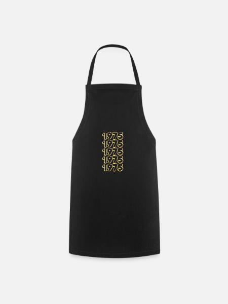 Anniversaire 1975 - Tablier de cuisine - noir