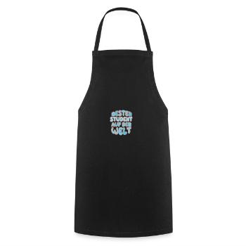 Gift for Student - Cooking Apron - black - Front - AI Model Male 185 dark (185cm)