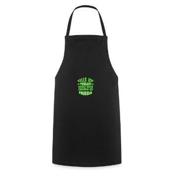 Enterrement de vie de garçon Frieda - Tablier de cuisine - noir - Devant - AI Model Male 185 dark (185cm)