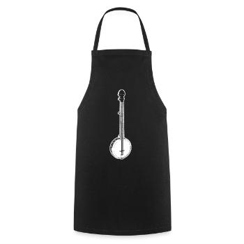 Banjo Musique Country - Tablier de cuisine - noir - Devant - AI Model Male 185 dark (185cm)