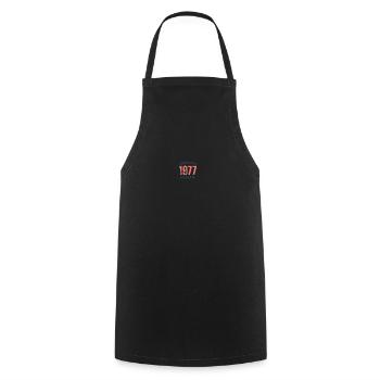 Édition limitée 1977 - Tablier de cuisine - noir - Devant - AI Model Male 185 dark (185cm)