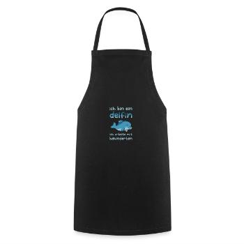 Behindert Rollstuhlfahrer Handicap Humor Geschenk - Kochschürze - Schwarz - Vorne - AI Model Male 185 dark (185cm)