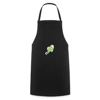 Florin d’or - Tablier de cuisine - noir - Devant - AI Model Male 185 dark (185cm)