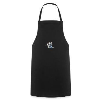 Baby Kitty - Kochschürze - Schwarz - Vorne - AI Model Male 185 dark (185cm)