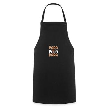 Cow Cattle Dad Father Highland Cattle - Cooking Apron - black - Front - AI Model Male 185 dark (185cm)