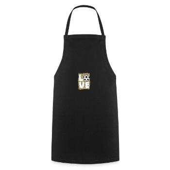 Joueur de football Football - Tablier de cuisine - noir - Devant - AI Model Male 185 dark (185cm)