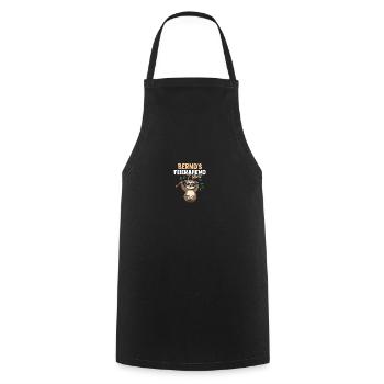 Paresseux Bernd - Tablier de cuisine - noir - Devant - AI Model Male 185 dark (185cm)