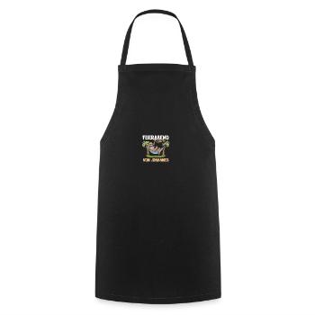 Paresseux Johannes - Tablier de cuisine - noir - Devant - AI Model Male 185 dark (185cm)