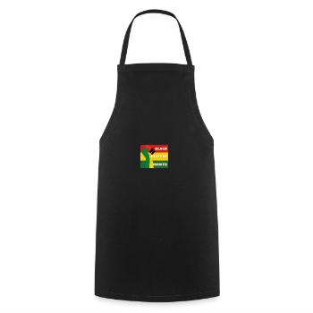Black History Month T-Shirt: Celebrate the Present - Kochschürze - Schwarz - Vorne - AI Model Male 185 dark (185cm)