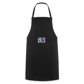 Kita Abschied Erste Klasse Einschulung 2025 - Kochschürze - Schwarz - Vorne - AI Model Male 185 dark (185cm)