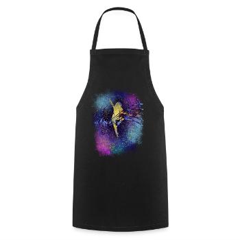 Dancer Music in starlight - Cooking Apron - black - Front - AI Model Male 185 dark (185cm)