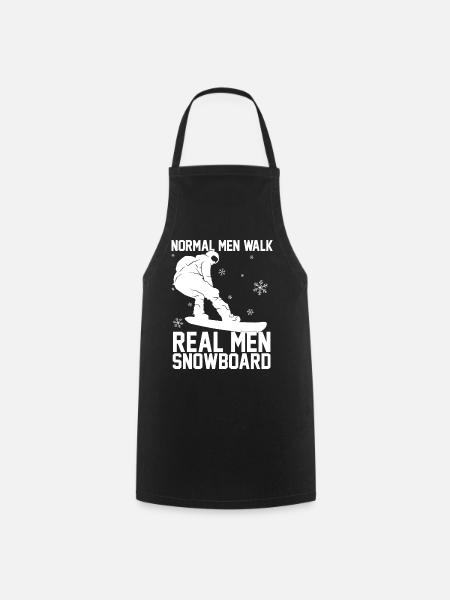 Gifts for men | Snowboard Snowboarder Sport - Cooking Apron - black