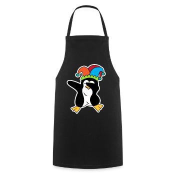 Animal Penguin Drôle d’oiseau de mer Zoo - Tablier de cuisine - noir - Devant - AI Model Male 185 dark (185cm)