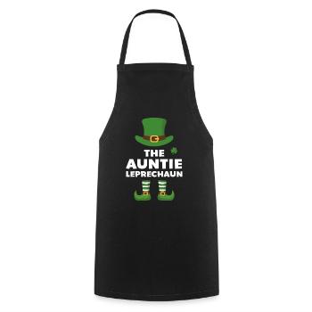 La tante Leprechaun - Tablier de cuisine - noir - Devant - AI Model Male 185 dark (185cm)