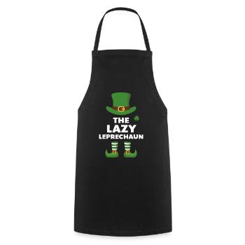The Lazy Leprechaun - Cooking Apron - black - Front - AI Model Male 185 dark (185cm)