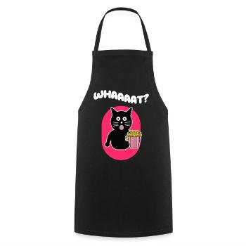 Popcorn Katze Movies Streaming Film Schauen Serien - Kochschürze - Schwarz - Vorne - AI Model Male 185 dark (185cm)