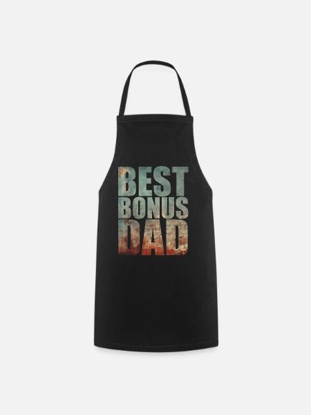Best Bonus Dad - Cooking Apron - black