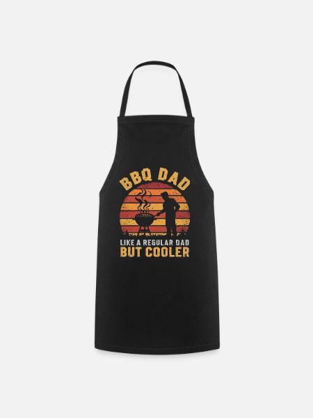 BBQ Dad Like A Regular Dad But Cooler - Kochschürze - Schwarz