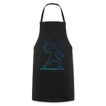 Racquetball Women's Men's Racquetball Games - Cooking Apron - black - Front - AI Model Male 185 dark (185cm)