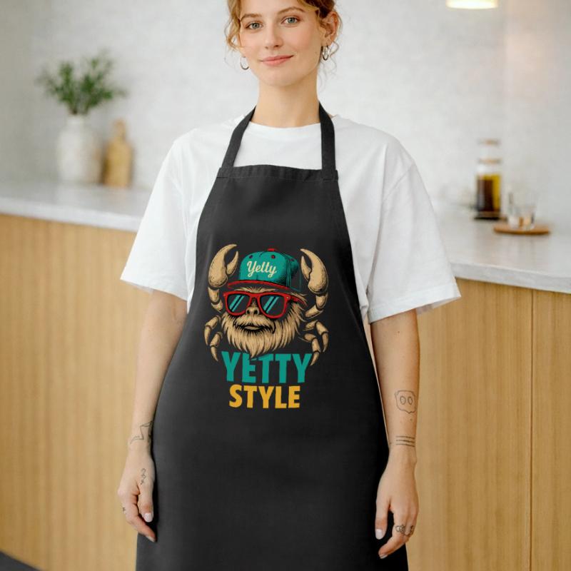 Yetty Style Yeti Graphic Cooking Apron