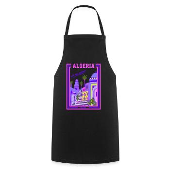algeria casbah - Tablier de cuisine - noir - Devant - AI Model Male 185 dark (185cm)