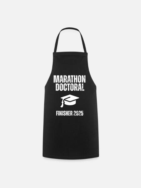 Finisher 2025 Doctoral Marathon - Cooking Apron - black