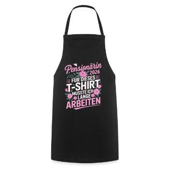 Retraité 2026 - Tablier de cuisine - noir - Devant - AI Model Male 185 dark (185cm)