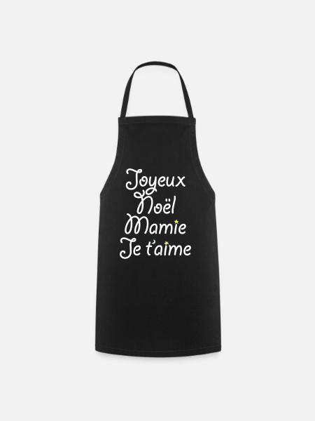 Merry Christmas Granny I love you - Cooking Apron - black